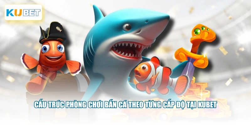 Cấu trúc phòng chơi bắn cá theo từng cấp độ tại KUBET