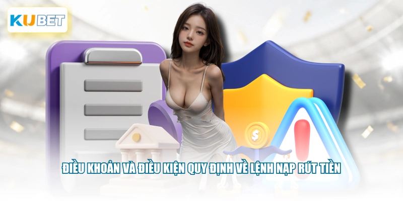 Điều khoản và điều kiện quy định về lệnh nạp rút tiền